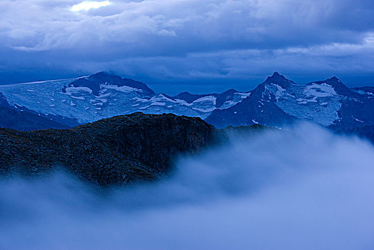 风景,顶峰,北方,阿尔卑斯山,提洛尔,奥地利