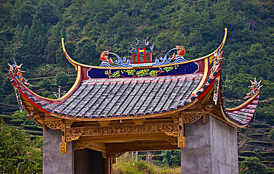 庙宇,神祠,传统,建筑风格,福建,中国