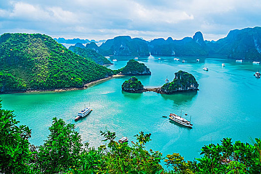 风景,岛屿,下龙湾