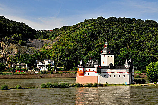 莱茵河,靠近,莱茵兰普法尔茨州,德国,欧洲