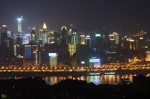 中国,重庆,城市天际线,扬子江