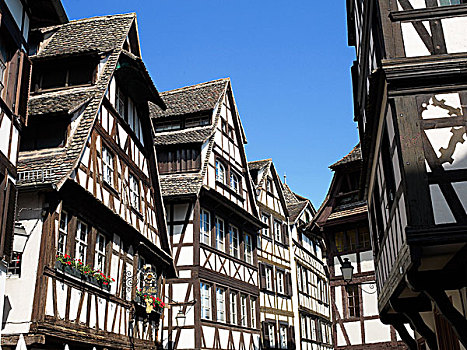 文艺复兴,半木结构房屋,16世纪,地区,斯特拉斯堡,阿尔萨斯,法国