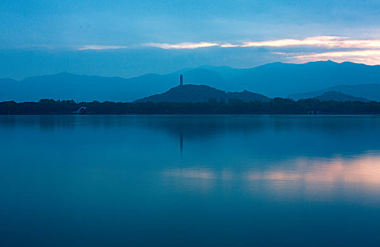 颐和园,昆明湖,西堤,玉泉山,玉泉塔