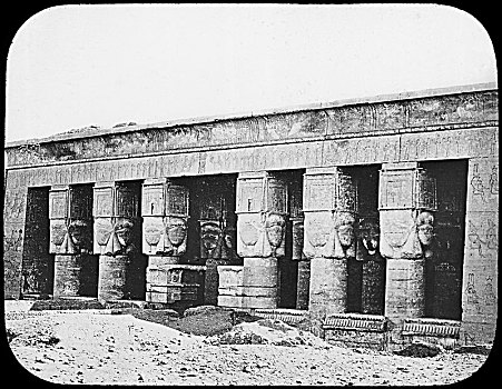 哈索尔神庙,丹达拉,埃及,艺术家,纽顿