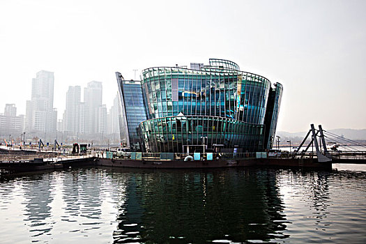 现代,玻璃,建筑,首尔
