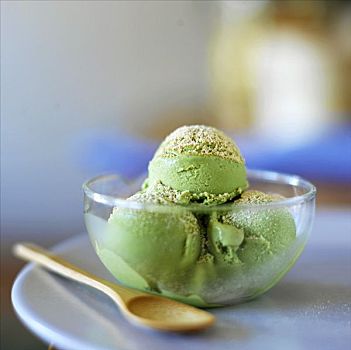 舀具,绿茶,冰淇淋,粉末