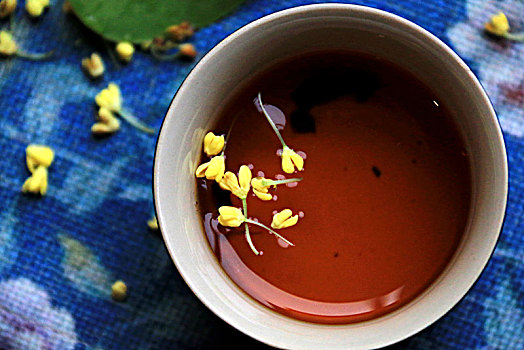 桂花與茶