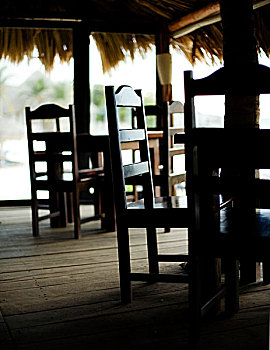 椅子,海滩小屋,餐馆
