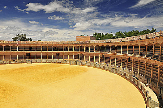 广场,斗牛场,隆达,1785年,一个,著名,斗牛,竞技场,西班牙,安达卢西亚