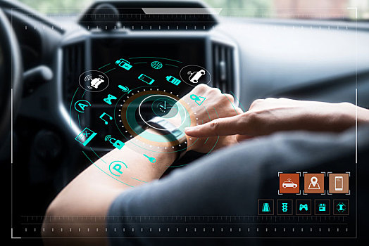 智能手表和具有人工智能的自动驾驶汽车