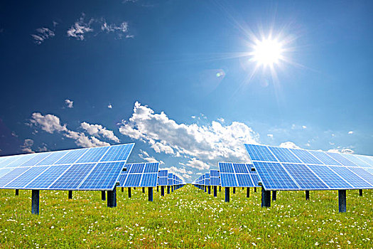 太阳能电池板,绿色,环境保护,友好,能量,太阳