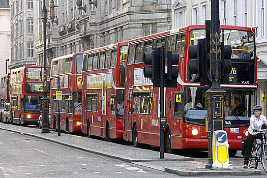英格兰,伦敦,交通,巴士,街道