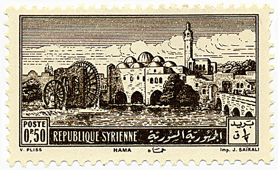 历史,叙利亚,城市,哈马,阿拉伯,共和国