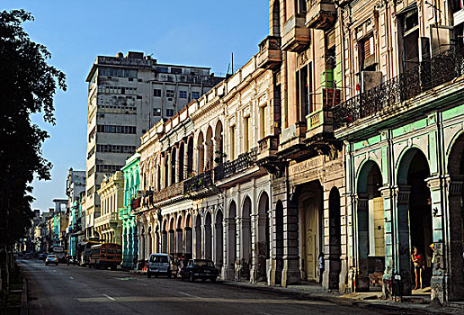 古巴,哈瓦那,老,殖民地,建筑