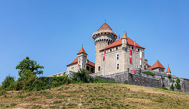 城堡,上萨瓦,法国,欧洲