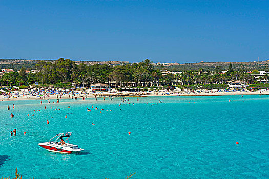 海滩,阿亚那帕,南方,塞浦路斯