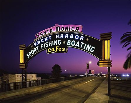 圣莫尼卡码头,加利福尼亚