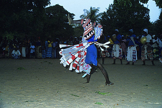 非洲,冈比亚,跳舞