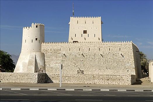 历史,堡垒,靠近,酋长国,沙迦,迪拜,阿联酋,阿拉伯,近东