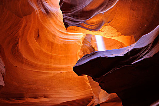 光线,红色,砂岩,排列,岩石构造,彩色,质地,羚羊,投币孔,峡谷,纳瓦霍,国家,预留,亚利桑那,美国