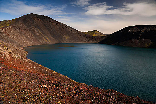 火山湖,兰德玛纳,自然保护区,高地,冰岛,欧洲