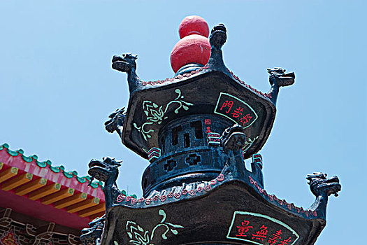 青铜,三脚架,砂质黏土,竹林,寺院,香港