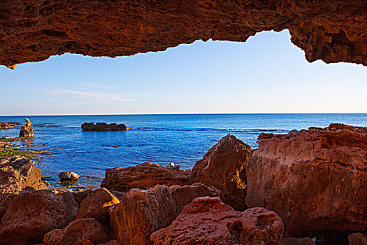 丹尼亚,洞穴,地中海,西班牙