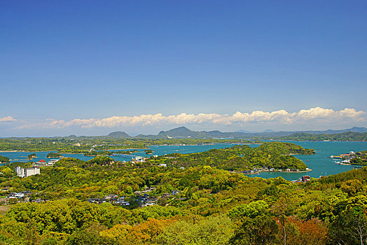 岛屿,山,熊本,日本
