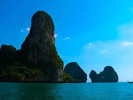 热带,风景,海滩,甲米,泰国