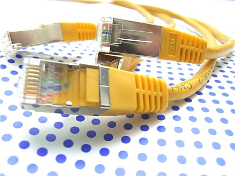 黄色,以太网,线缆,圆点,背景