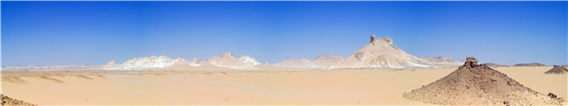 全景,照片,黑色,沙漠,埃及