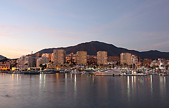 码头,黄昏,哥斯达黎加,安达卢西亚,西班牙