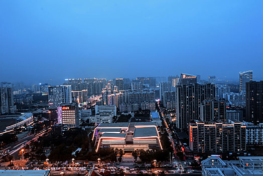 夜幕,繁华,城市