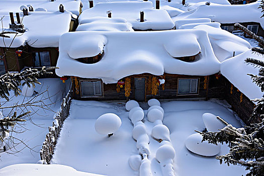 中国雪乡,黑龙江大海林林业局双峰林场