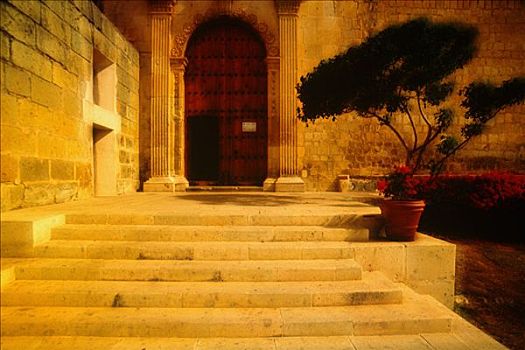 楼梯,门,圣多明各,教堂,瓦哈卡,墨西哥