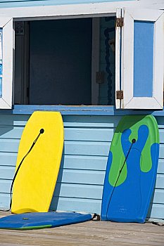 冲浪趴板,海滩小屋,大巴哈马岛,岛屿,巴哈马