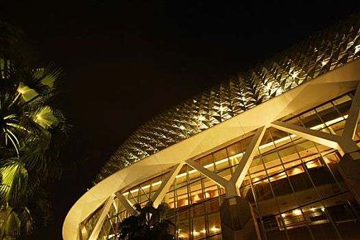 夜景,休閑場所,劇院,新加坡