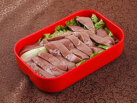 猪肝火锅烧烤材料食材鲜肉