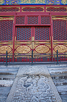 北京故宫博物院宫殿门