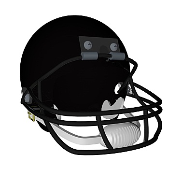 黑色,橄榄球头盔