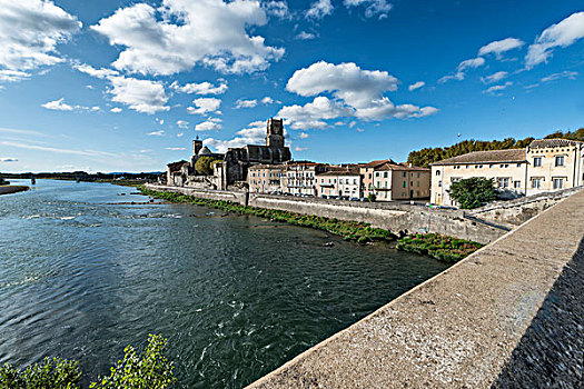 朗格多克-鲁西永大区,普罗旺斯,法国,欧洲,风景,老城