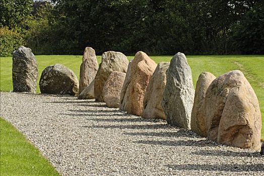 史前,石头,靠近,日德兰半岛,丹麦,欧洲