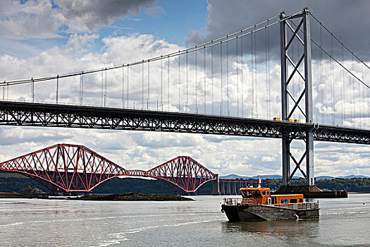 公路桥,轨道,桥,靠近,苏格兰,英国