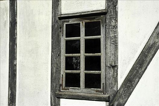 窗户,木料,木屋