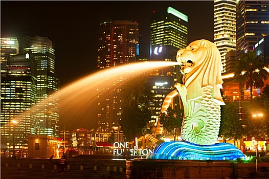新加坡,鱼尾狮,雕塑