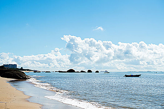 海滩,海洋,白天,放松,风景