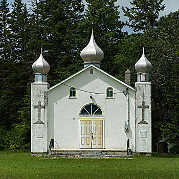 建筑,乌克兰人,天主教,教堂,银,曼尼托巴,加拿大