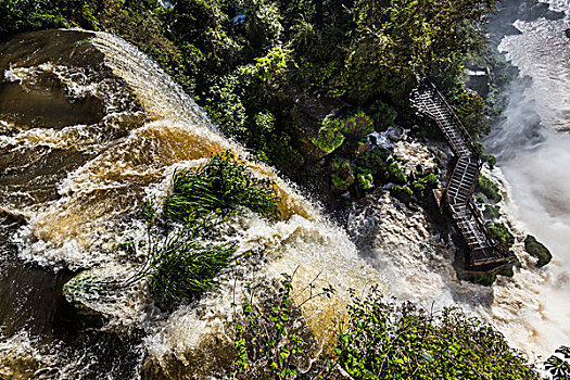 航拍,伊瓜苏瀑布,伊瓜苏国家公园,阿根廷
