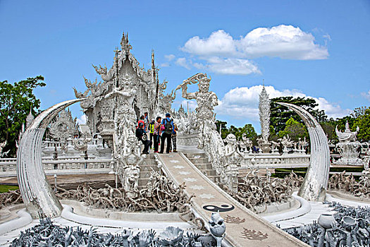 泰北清莱白庙又叫,龙昆寺,灵光寺或白龙寺,wat,rong,khun