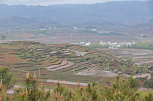 贵州风光,田园,村庄,天空,彩云